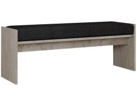 Banc en aggloméré avec coussin Pearl (Travertine)