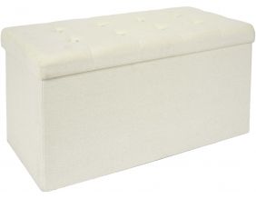 Banc coffre pliable Eleonor (Beige)