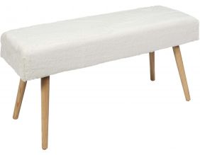 Banc imitation fourrure Aurea