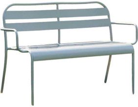 Banc de jardin en aluminium Soha (Gris galet)