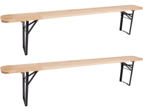 Banc de jardin pliable Brasserie (Lot de 2)