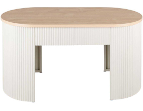 Banc en métal plateau en bois Estriado (Gris clair)