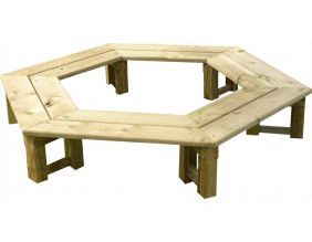 Banc tour d'arbre en bois pour enfants