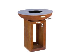 Barbecue brasero en acier  Carus (Diamètre 62 cm Hauteur 71 cm)