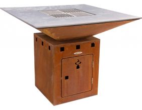 Barbecue brasero en acier Cube (Surface de cuisson 102 cm)