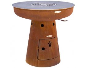 Barbecue brasero en acier  Nero (Hauteur 105 cm Diamètre 102 cm)