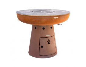 Barbecue brasero en acier  Nero (Hauteur 68 cm Diamètre 102 cm)