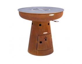 Barbecue brasero en acier  Nero (Hauteur 79 cm Diamètre 82 cm)