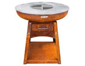 Barbecue brasero en acier Zelos (Hauteur 87 cm Diamètre 102 cm)
