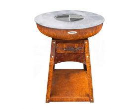 Barbecue brasero en acier Zelos (Hauteur 71 cm Diamètre 62 cm)