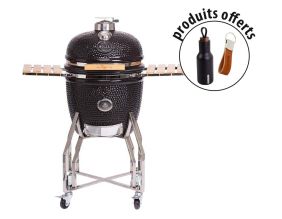 Barbecue grill Kamado en céramique haut de gamme (porte clés et gourde offerts) (L - 49 cm)