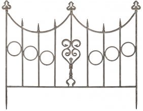 Barrière en fer Coeur 90 x 73 cm (Unitaire)