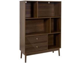 Bibliothèque en bois 5 niches et 2 tiroirsTiffany