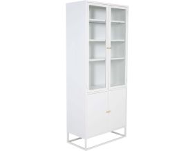 Bibliothèque 4 portes en acier Bakal (Blanc)