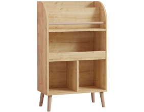Bibliothèque de rangement pour enfants Minola (Chêne)