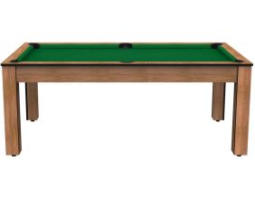 Billard convertible table 8 personnes Arizona (Hêtre boisé ; Vert (plateau))