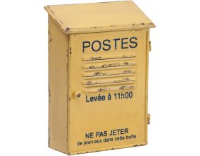 Boite à clefs Postes jaune antique