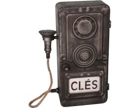 Boîte à clefs téléphone vintage