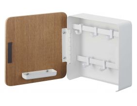 Boîte à clés magnétique Rin key box (Blanc et marron)