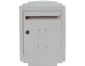 Boîte aux lettres en aluminium grand modèle 1950 (Gris clair)