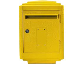 Boîte aux lettres en aluminium grand modèle 1950 (Jaune)