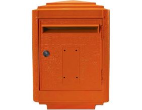 Boîte aux lettres en aluminium grand modèle 1950 (Orange)