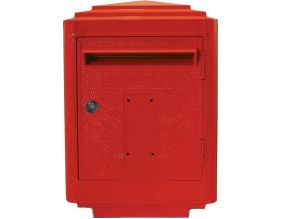 Boîte aux lettres en aluminium grand modèle 1950 (Rouge)