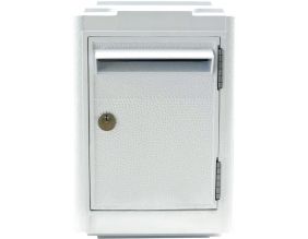 Boîte aux lettres en aluminium petit modèle 1945 (Blanc)