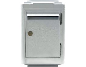 Boîte aux lettres en aluminium petit modèle 1945 (Gris clair)