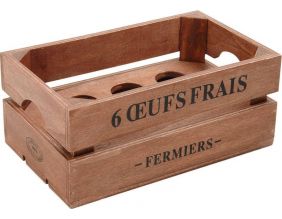 Boîte à oeufs en bois