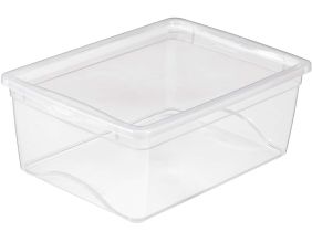 Boite de rangement avec couvercle Omega transparent (11 litres)