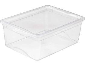 Boite de rangement avec couvercle Omega transparent (18 litres)