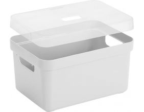 Boîte de rangement avec couvercle Sigma Home Box 5 litres