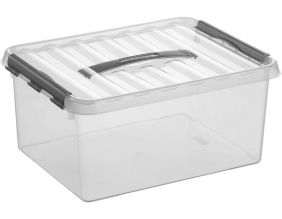 Boîte de rangement en plastique Q-line (15 litres)