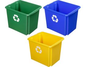 Boite de recyclage Nesta Box 45 litres (Lot de 3) (Lot de 3)