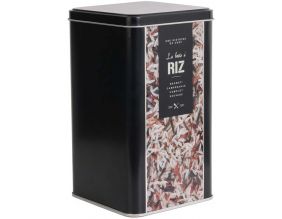 Boite à riz en métal embossé