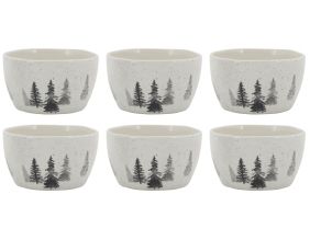 Bols en céramique artisanal Sapin (Lot de 6)
