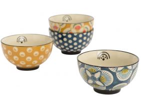 Bol en grès à motifs Imany (Lot de 4)
