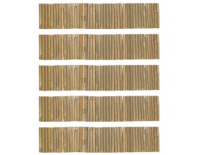 Bordure en bambou naturel (Lot de 5)