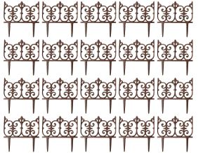 Bordure de jardin en fonte Valentine (Lot de 20)