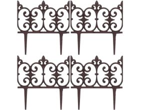 Bordure de jardin en fonte Valentine (Lot de 4)