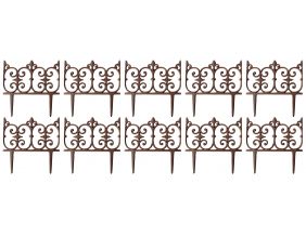 Bordure de jardin en fonte Valentine (Lot de 10)