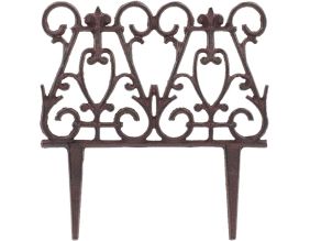 Bordure de jardin en fonte victorienne (Unitaire)