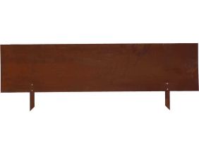 Bordure de jardin en acier effet rouillé (105 x 35 cm)