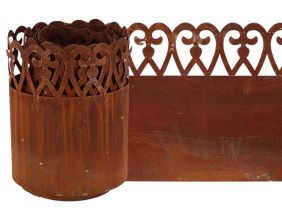 Bordure de pelouse en acier 480 x 20 cm (Volute)