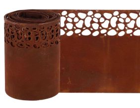 Bordure de pelouse en acier 480 x 20 cm (Moucheté)