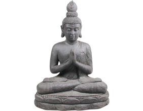 Bouddha prière en résine 53 x 35,5 x 71 cm