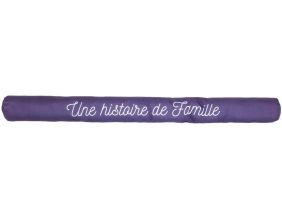 Boudin de porte avec illustrations 80 cm (Violet avec citation)