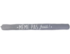Boudin de porte à message 80 cm (Gris 