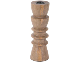 Bougeoir en  bois de manguier Formado Medium (Naturel)